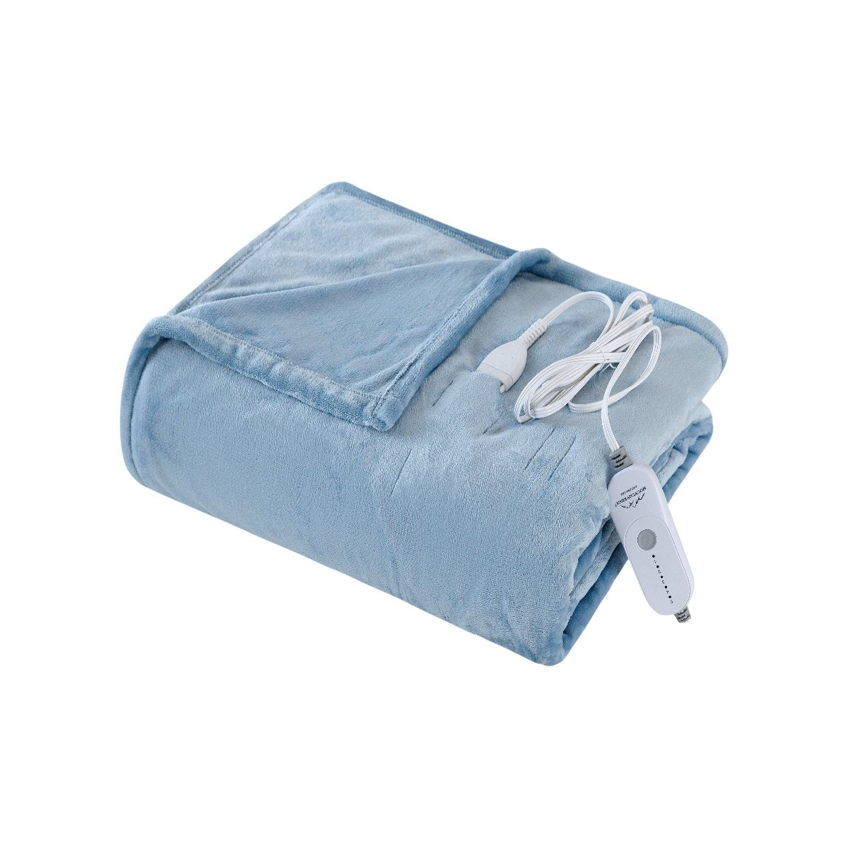 Microplush Heated Blanket | Spirit Linen - Dusty Blue