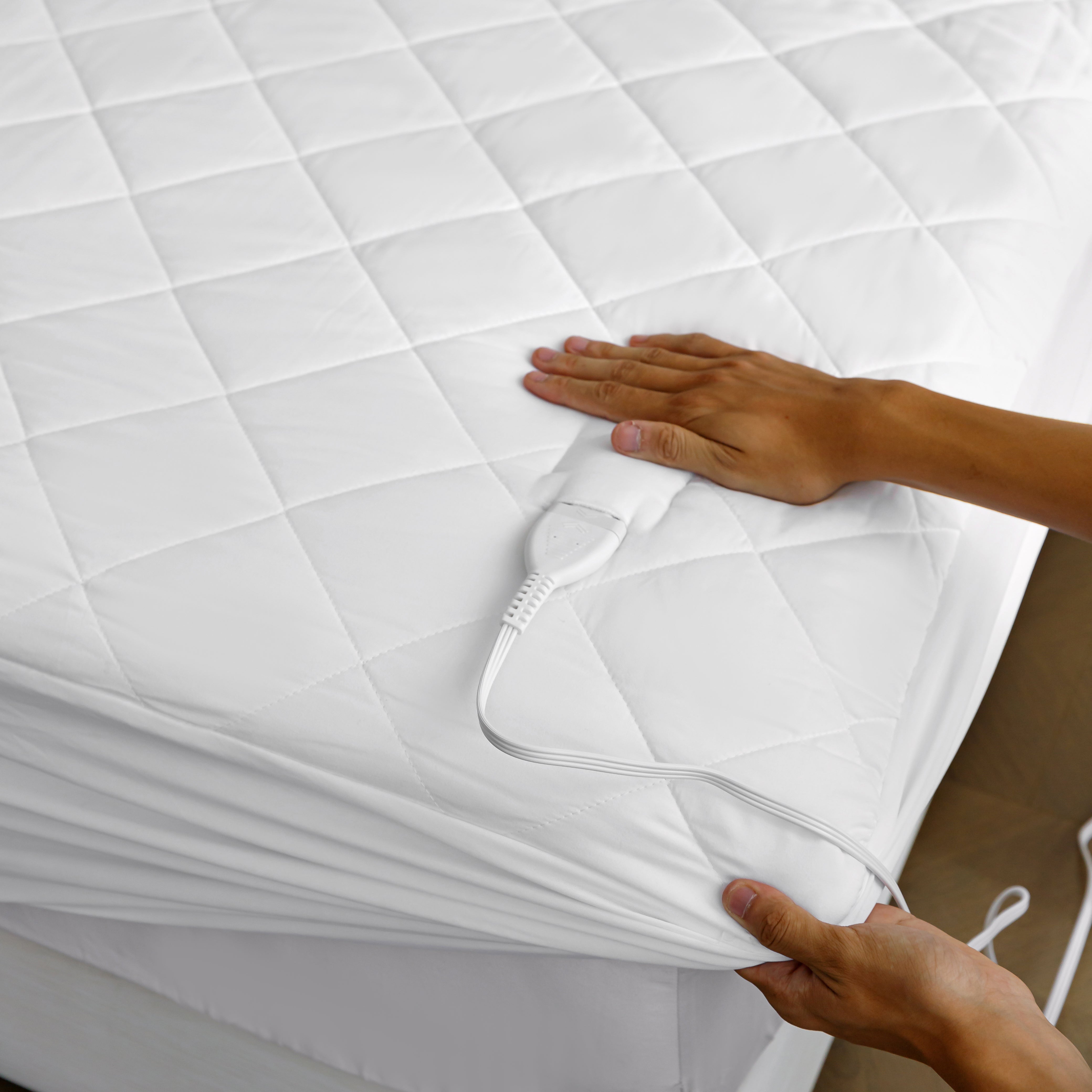 Heated Comfort Mattress Pad - White | Spirit Linen