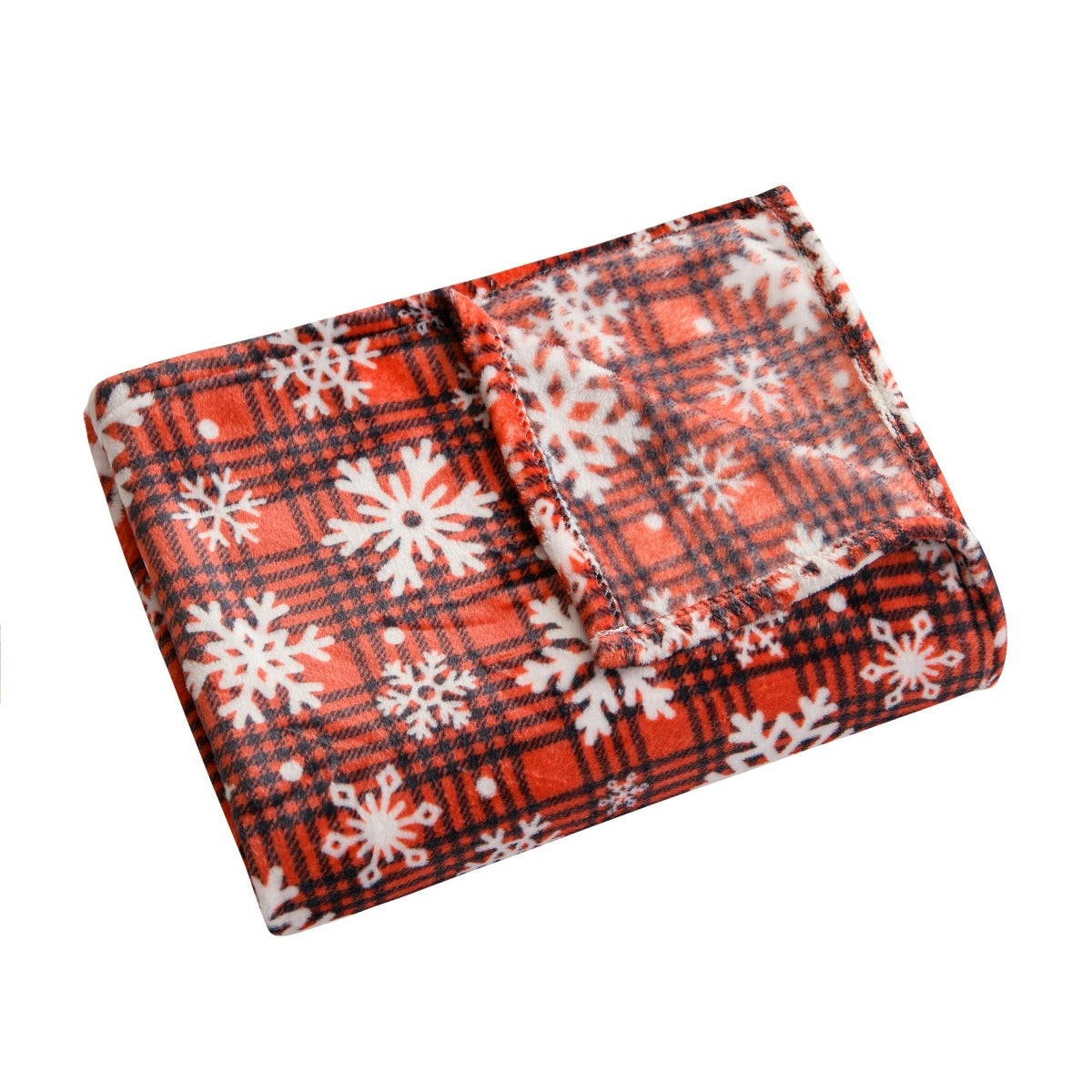 Ultra Soft Oversized Plush Holiday Throw Blanket - Stylish Home Décor for Bed or Couch