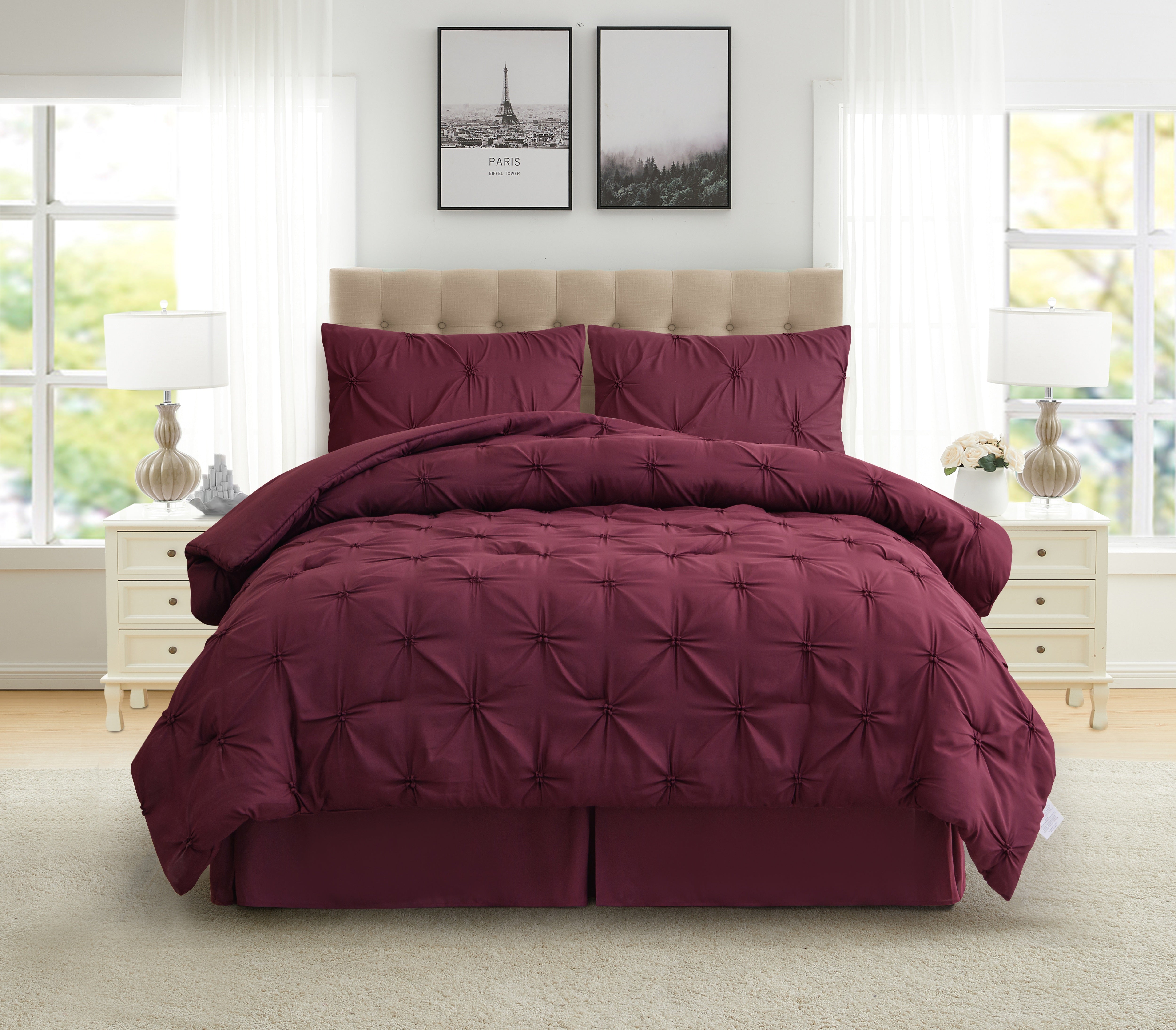 4-piece Pintuck Comforter Set