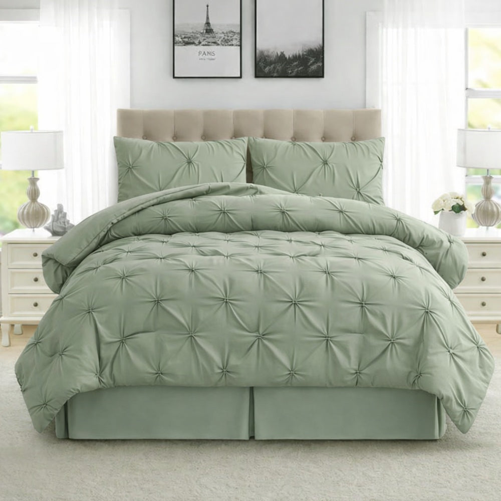 4-piece Pintuck Comforter Set