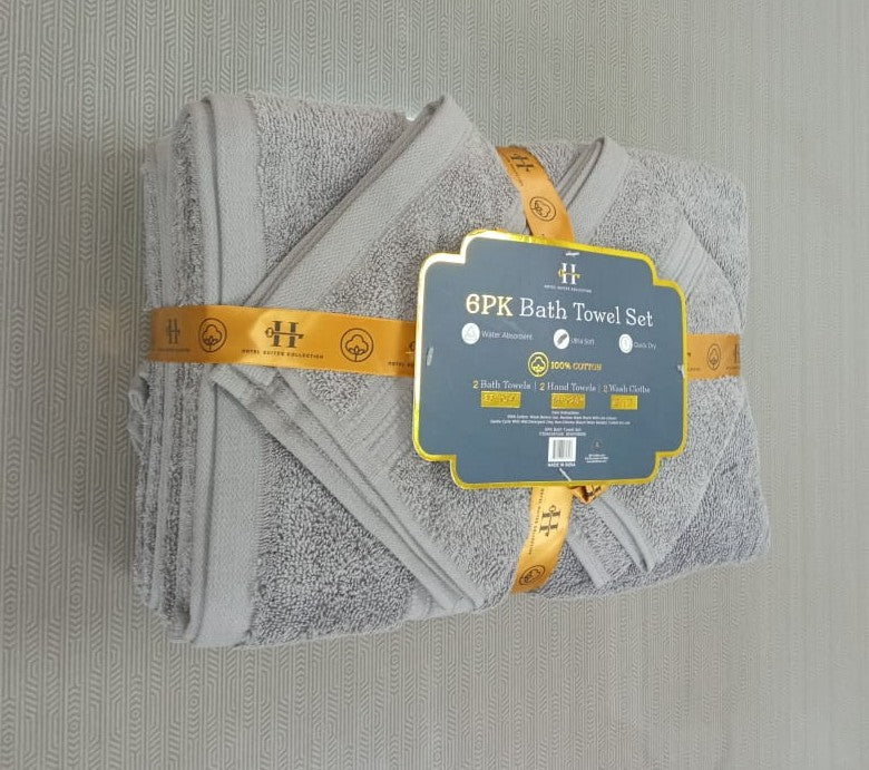 6PK Bath Towel Set