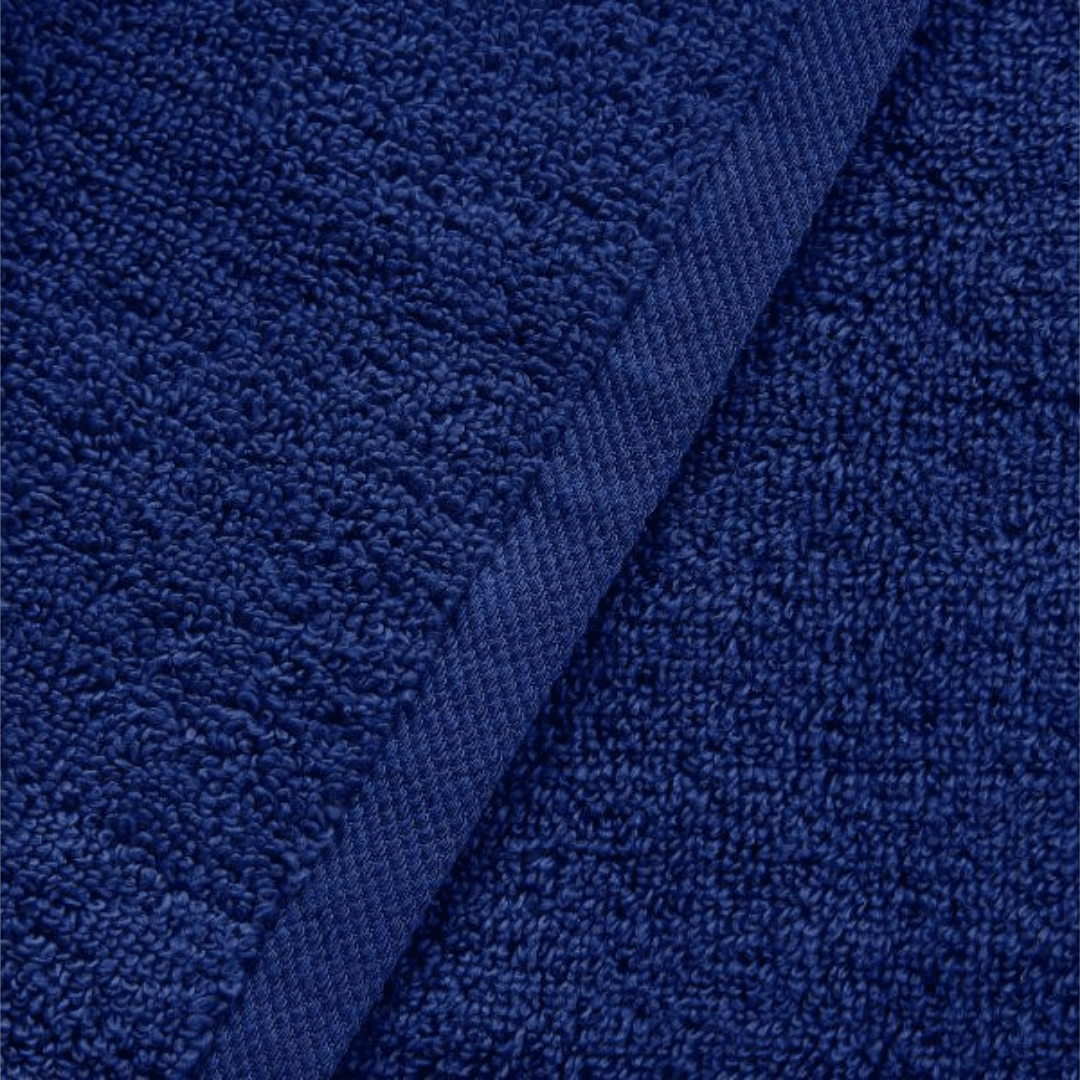 Blissful Bath 6 Piece Plush  Cotton Bath Towel Set | Spirit Linen - Blue Print