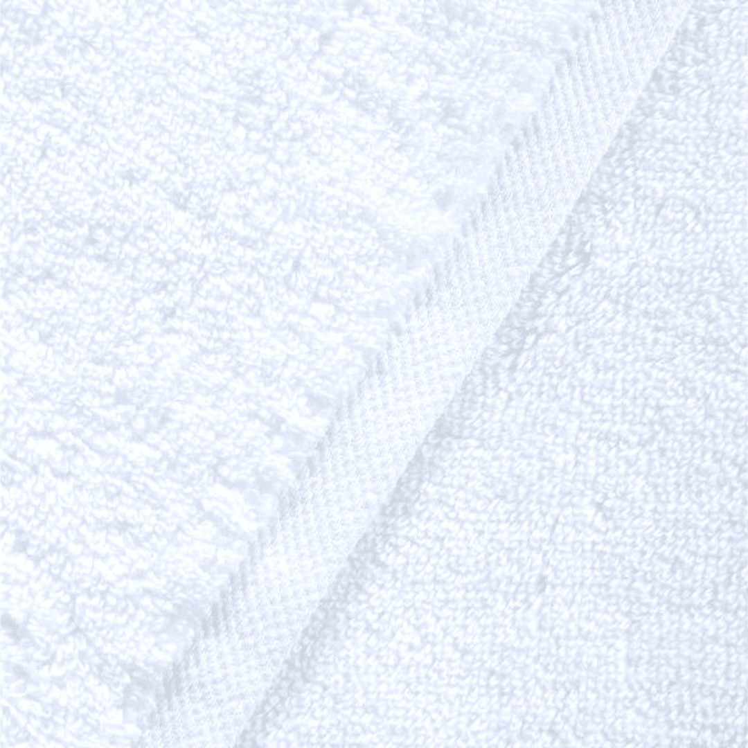 Blissful Bath 6 Piece Plush  Cotton Bath Towel Set | Spirit Linen - White