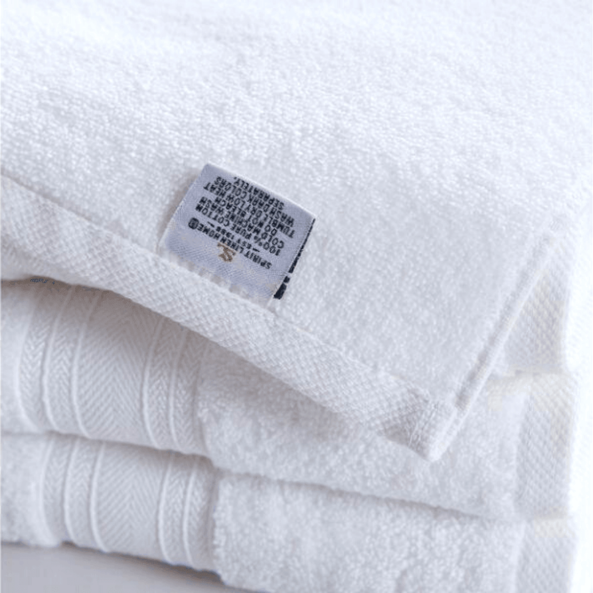 Blissful Bath 6 Piece Plush  Cotton Bath Towel Set | Spirit Linen - White