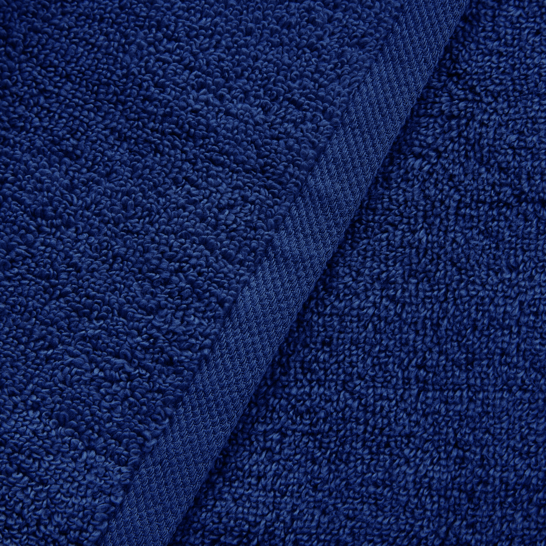 18pc Cotton Bath Towels Set | Spirit Linen - Navy Blue
