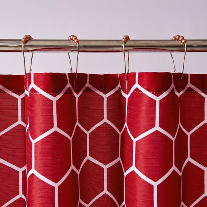 13pc Hooks Polyester Shower Curtain Set - Spirit Linen