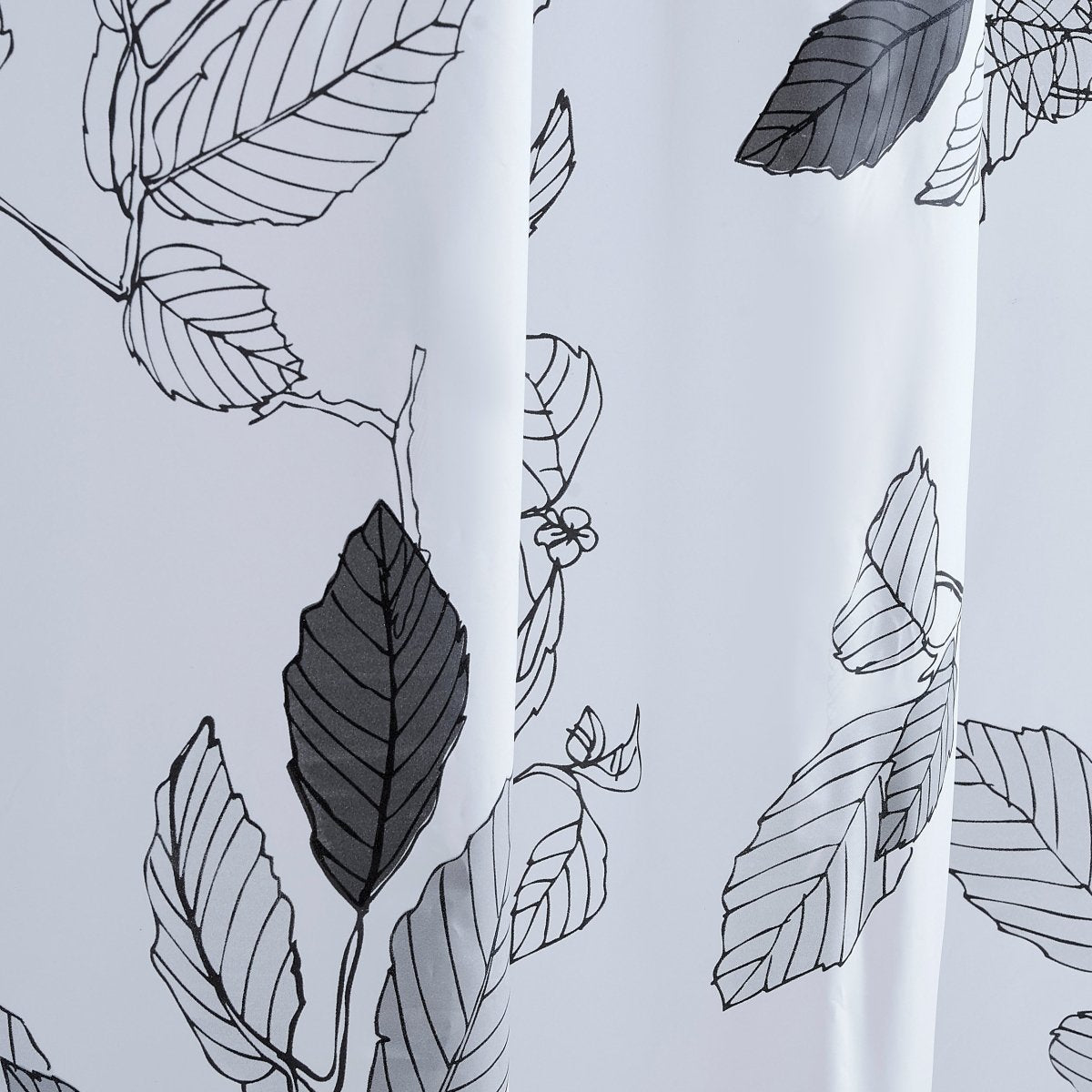 14pc Hooks with Hamper Polyester Shower Curtain Set - Spirit Linen