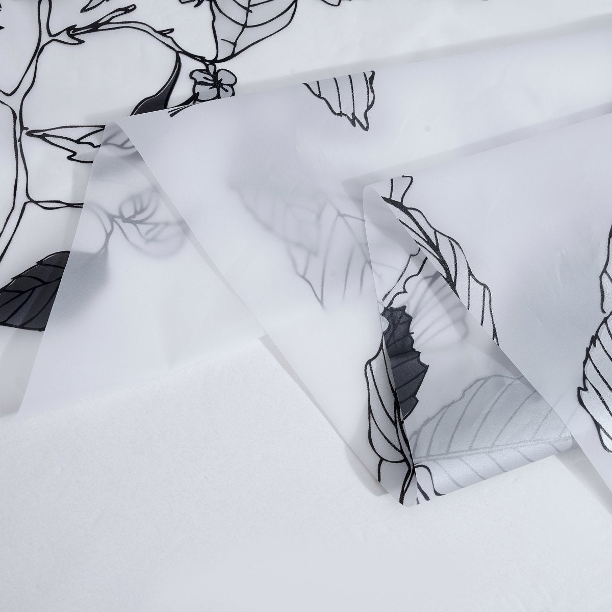 14pc Hooks with Hamper Polyester Shower Curtain Set - Spirit Linen | Black