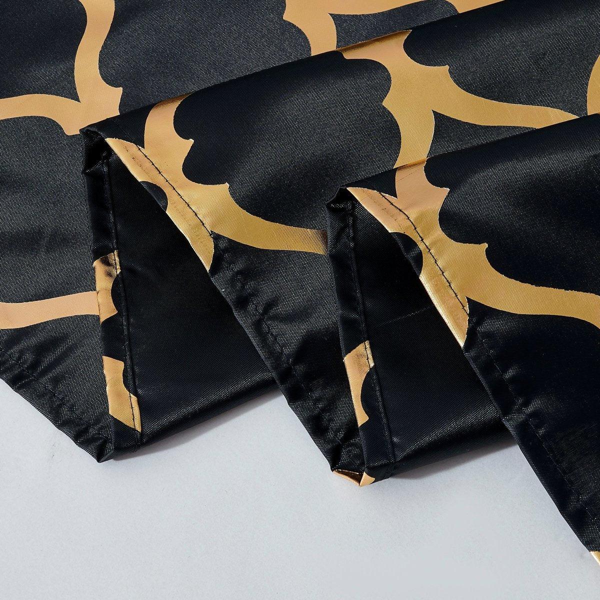 14pc Hooks with Rug Polyester Shower Curtain Set - Spirit Linen | Black