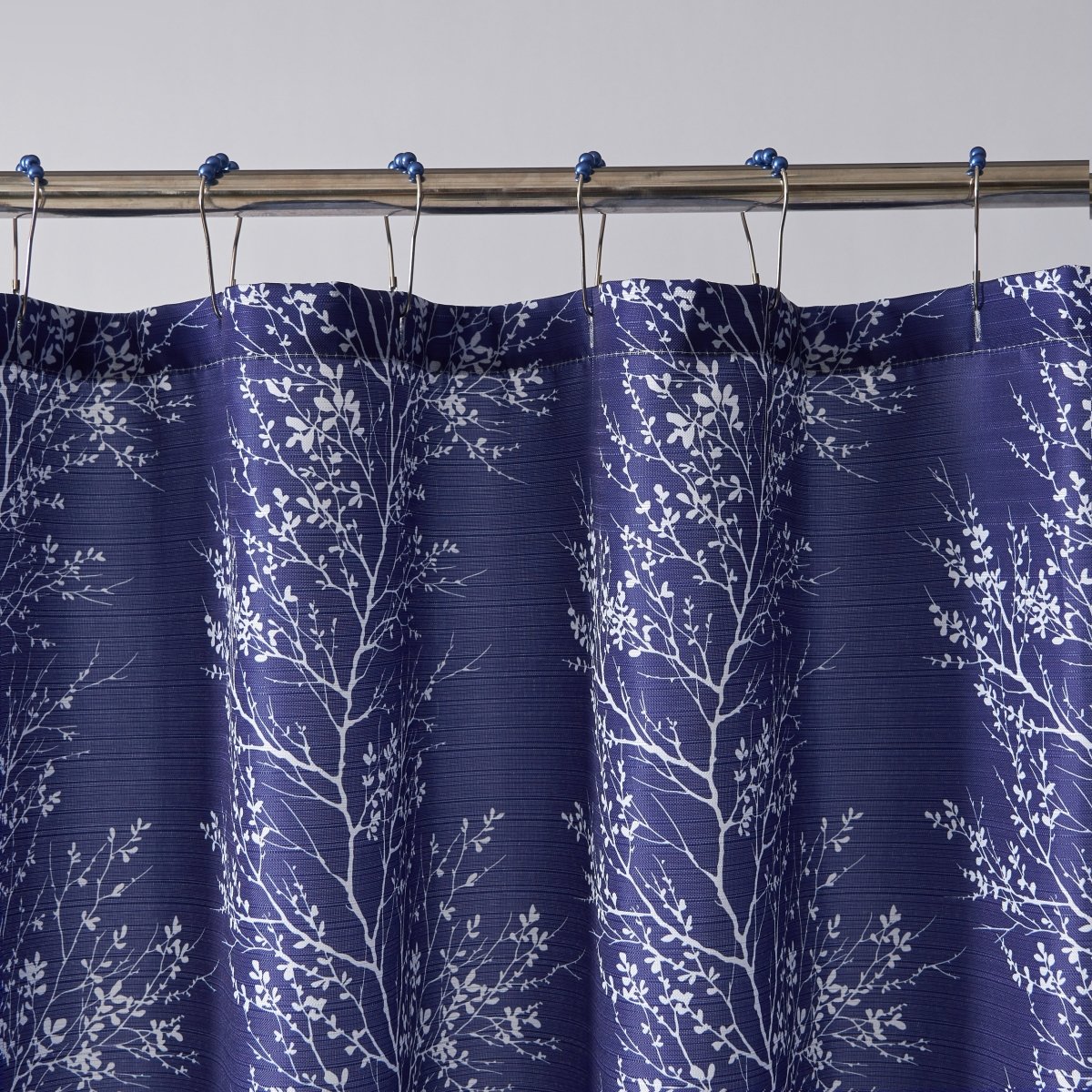 1pc Polyester Shower Curtain Set - Spirit Linen - Navy