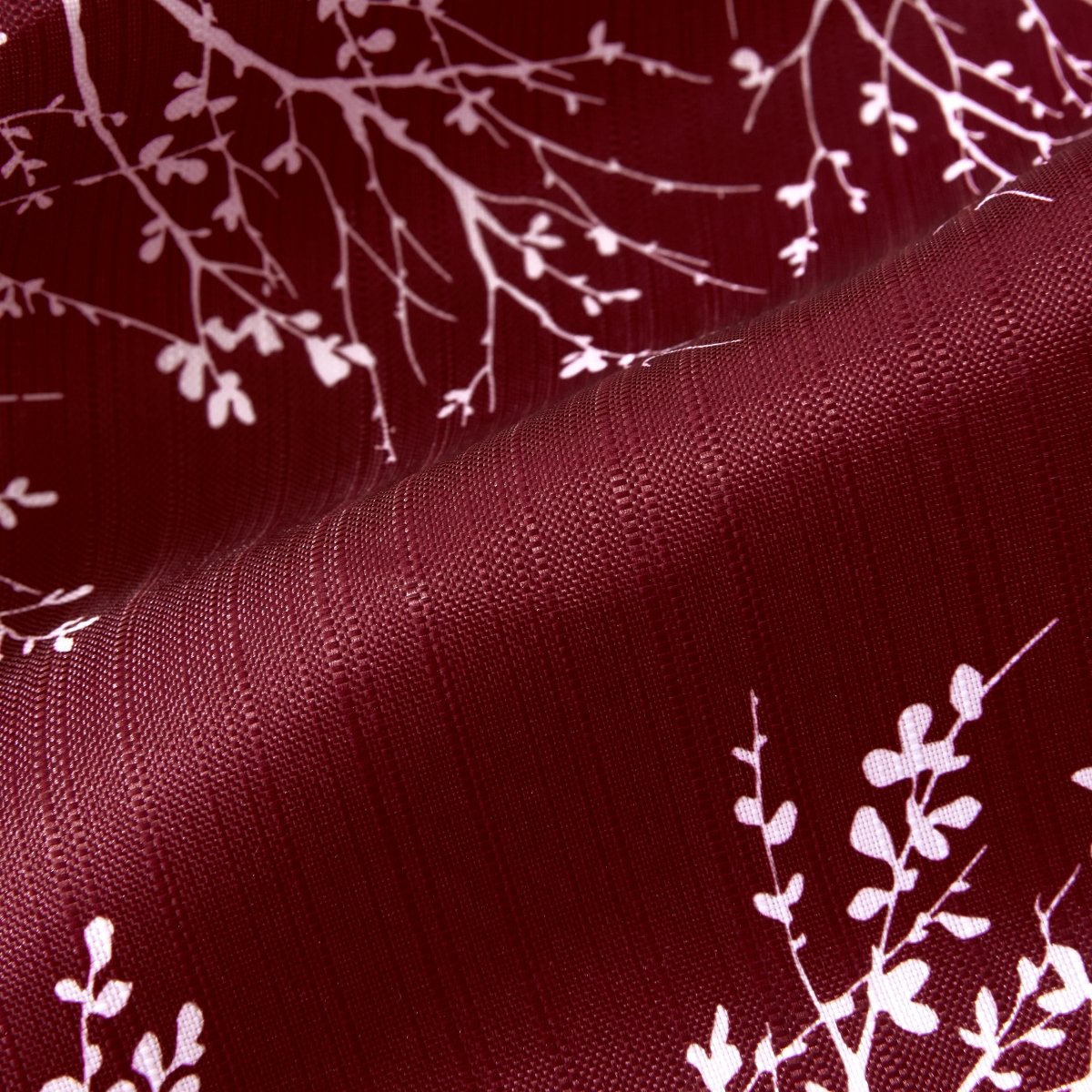 1pc Polyester Shower Curtain Set - Spirit Linen - Burgundy