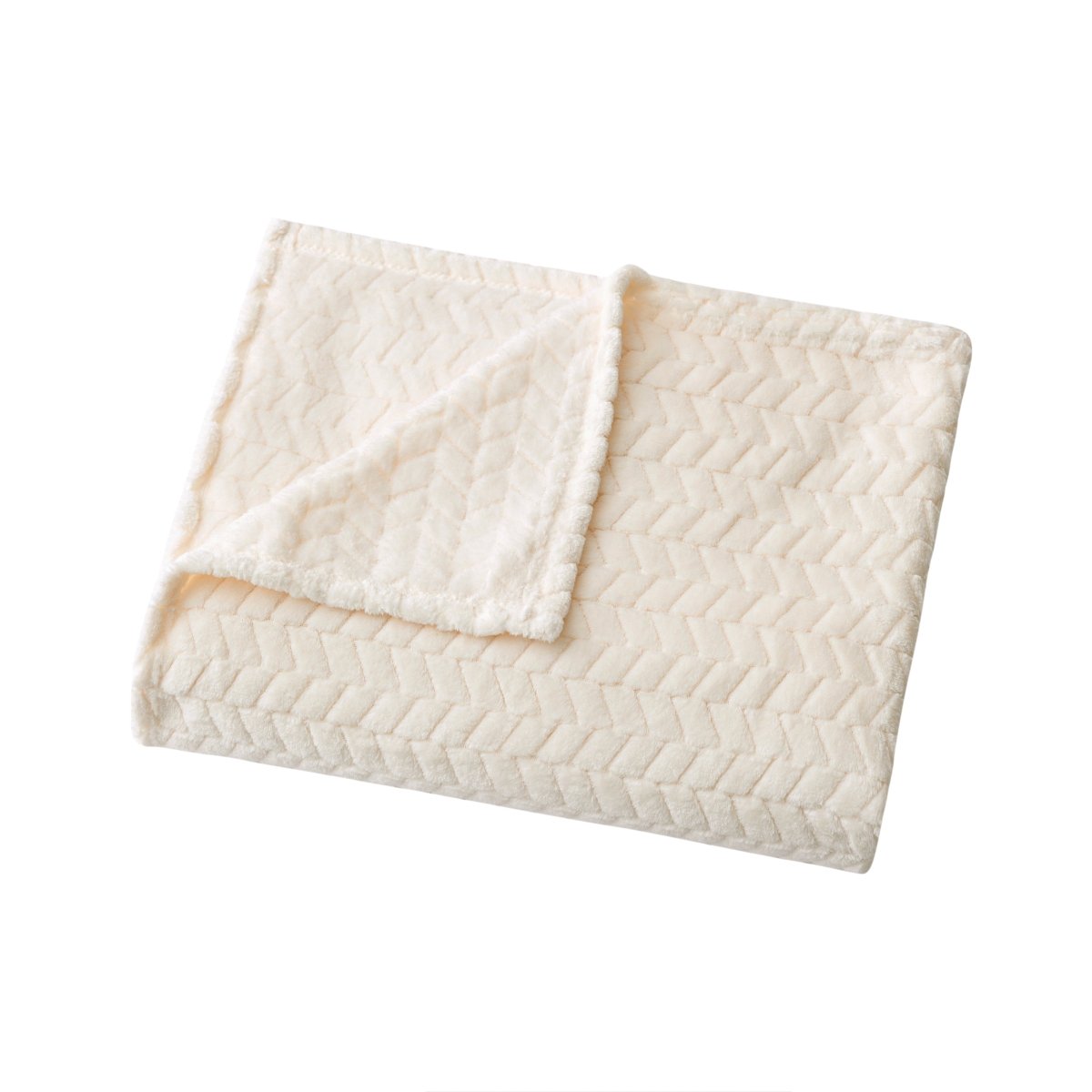 Arrow Jacquard 50 x 70 Plush Throw - Spirit Linen