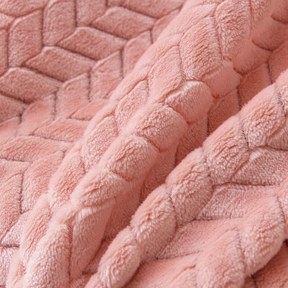 Arrow Jacquard 50 x 70 Plush Throw - Spirit Linen