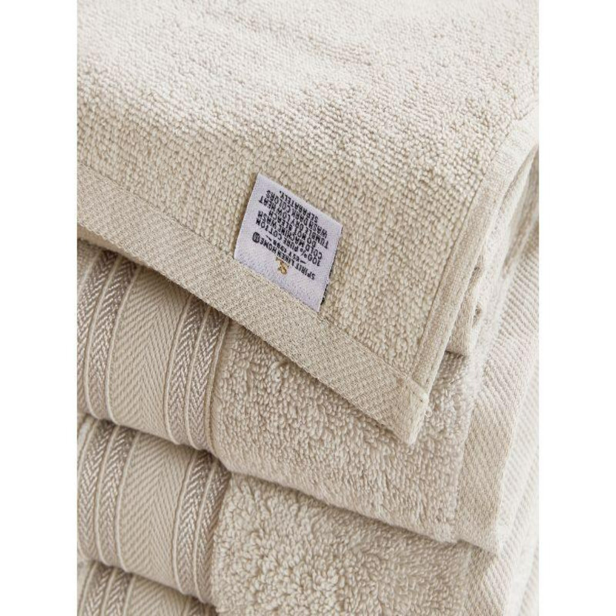 Blissful Bath 6 Piece Plush Cotton Bath Towel Set | Spirit Linen -Birch