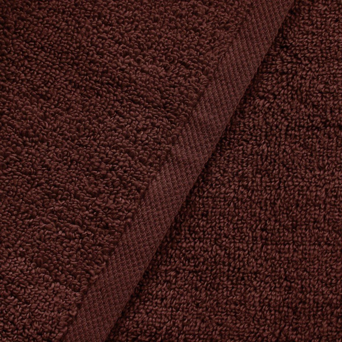 Deep Mahogany 4 Piece Soft Cotton Bath Towels Set - Spirit Linen
