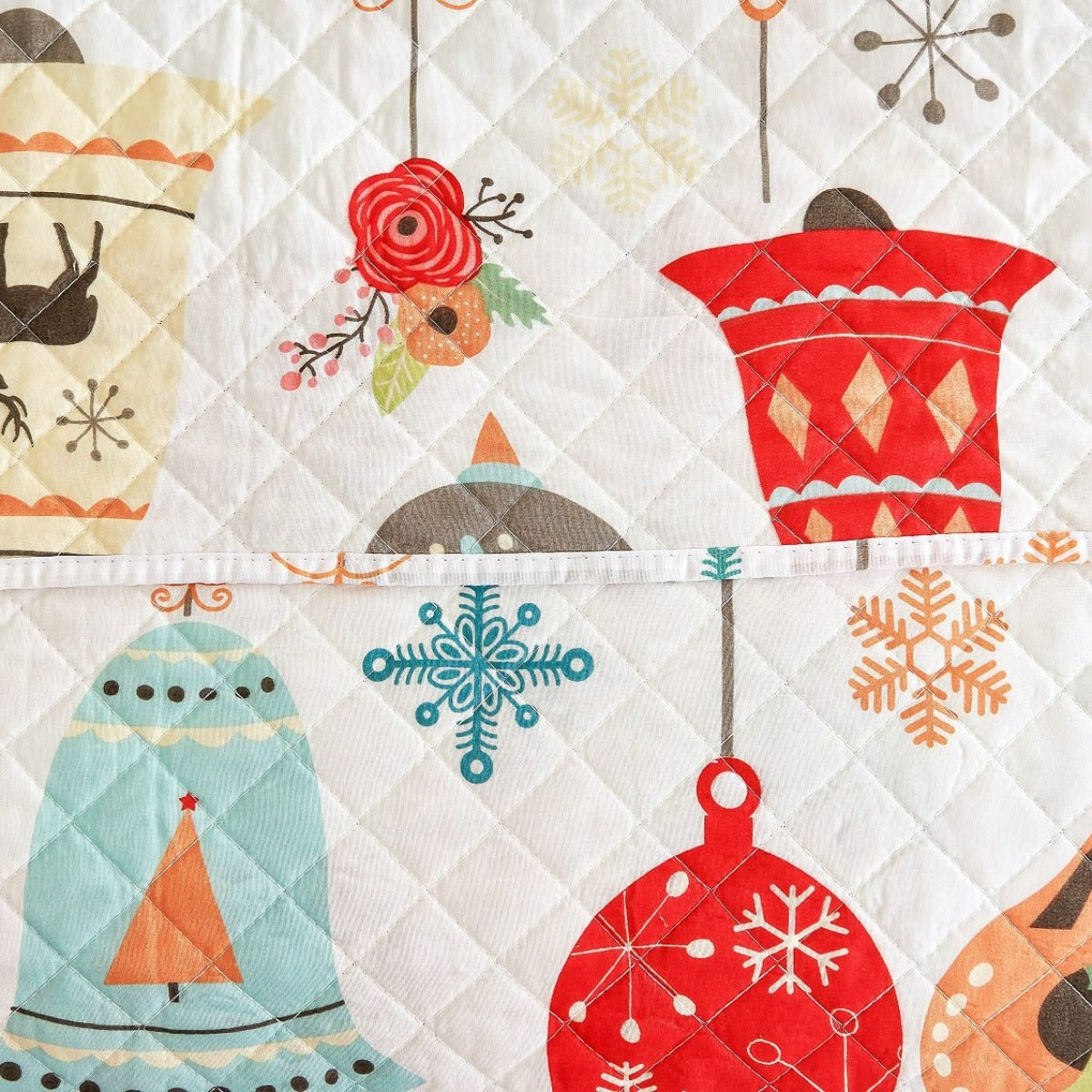 Holiday Collection Quilt Set - Ultra-Soft, Reversible Coverlet Bedding - Oversized Quilt With Matching Pillow Shams - Spirit Linen