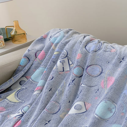 Luna & Arlo - Glow in the Dark - 50 x 70 Throw - Spirit Linen