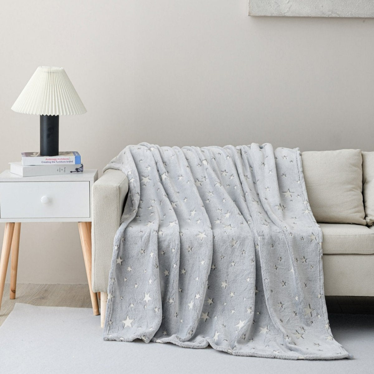 Luna & Arlo - Glow in the Dark - 50 x 70 Throw - Spirit Linen