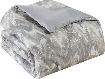 Metallic Comforter Set with Matching Shams and Decorative Pillows - Stylish Home Décor with Metallic Accents - Spirit Linen