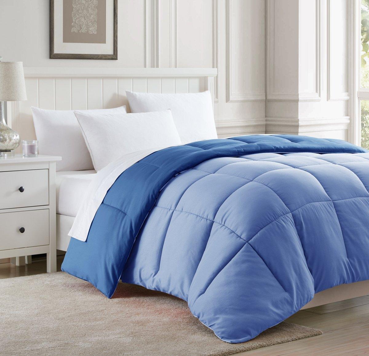 Moonlight Collection Reversible Black And Sliver Comforter - Spirit Linen