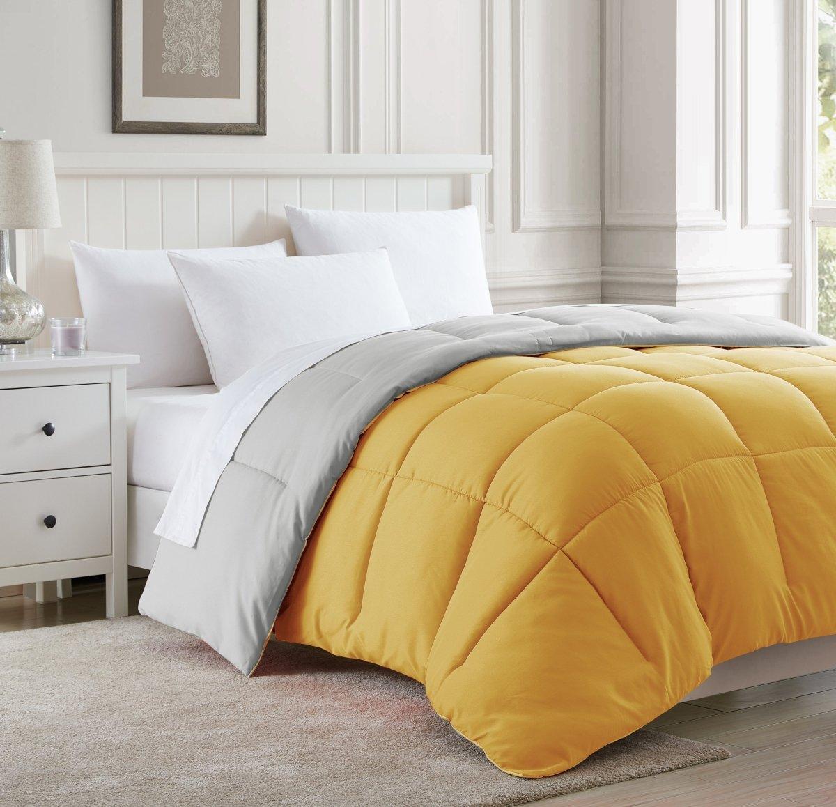 Moonlight Collection Reversible Black And Sliver Comforter - Spirit Linen