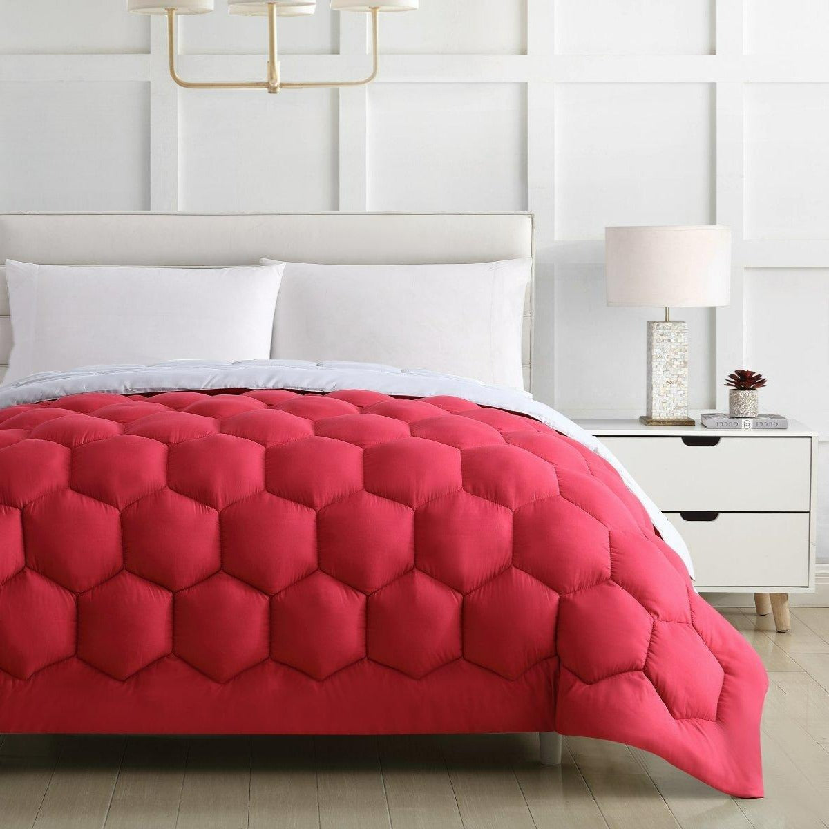 Ultra Plush Microfiber Honeycomb 1pc Comforter - Spirit Linen